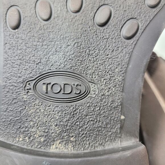 Tod's Men's Size 7 Brown Suede Wingtip Shoes Vibram Soles - Picture 12 of 12